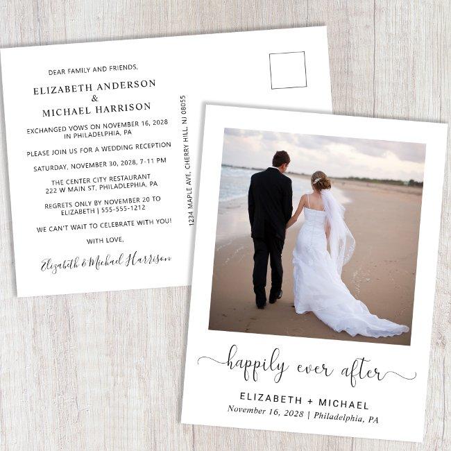 Happily Ever After Photo Wedding Reception  Post