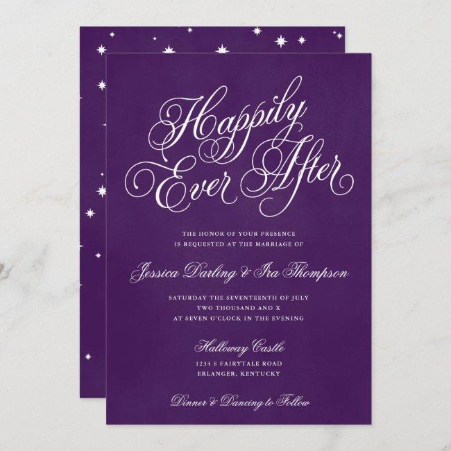 Happily Ever After Wedding  Royal Purple