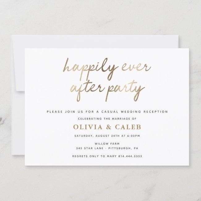 Happily Ever After Wedding Reception