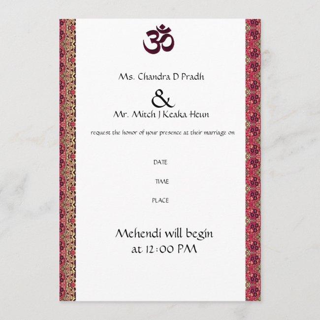 Hindu Om Wedding