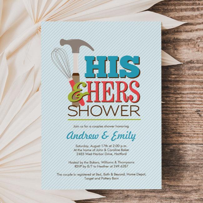 His & Hers Handy Wedding Couple Shower