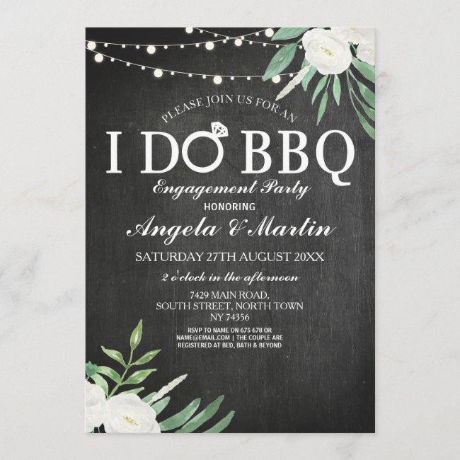I Do Bbq Engagement Party Couples Shower Flowers