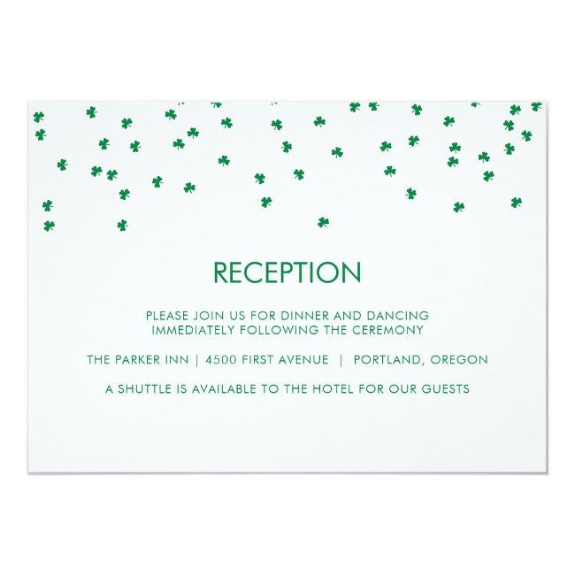 Irish Theme Wedding Shamrock Confetti | Reception