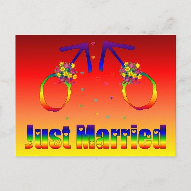 Just Married Gay Men Announcement Post