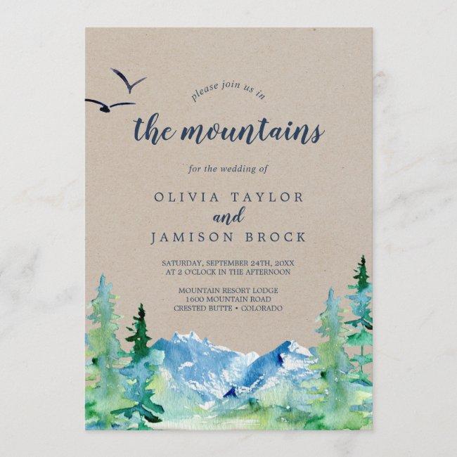 Kraft Join Us In The Mountains Destination Wedding
