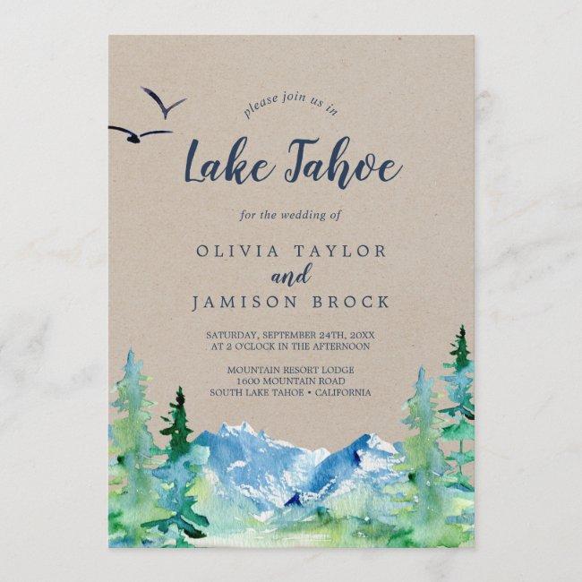 Kraft Lake Tahoe Mountain Destination Wedding
