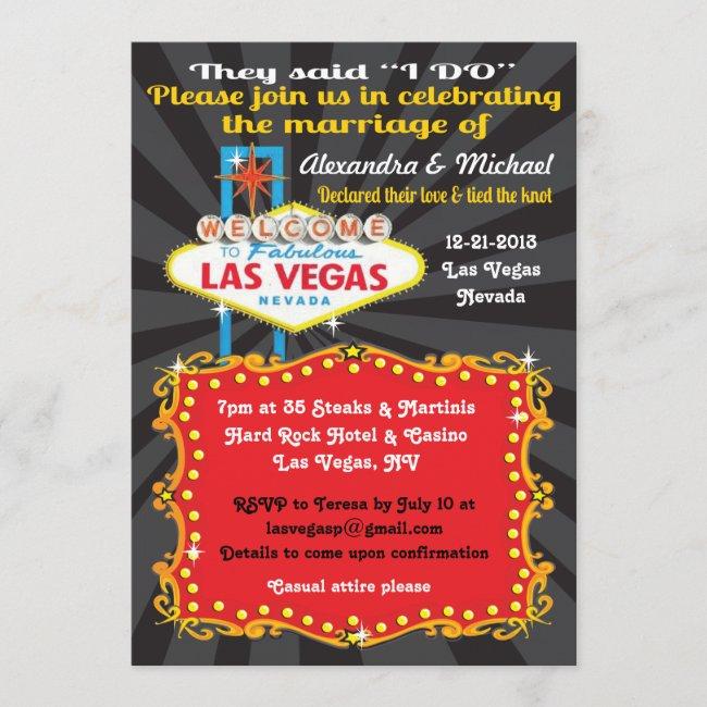 Las Vegas Post Wedding Reception
