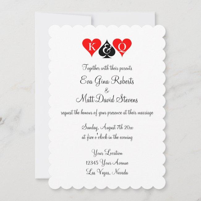 Las Vegas Wedding Theme  Custom Invites