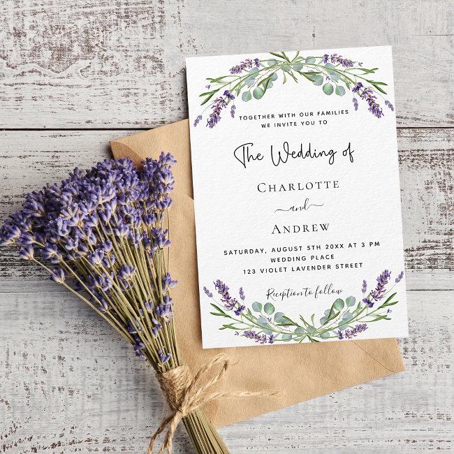 Lavender Eucalyptus Greenery Wedding  Post