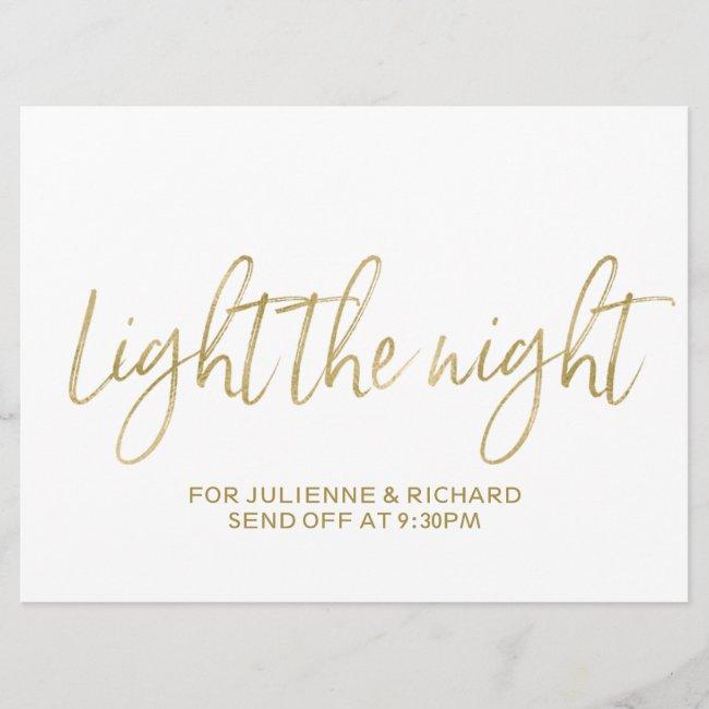 "light The Night" Wedding Sparkles Sign