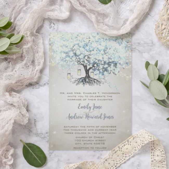 Love Gives Us Fairy Tale Heart Leaf Tree Wedding