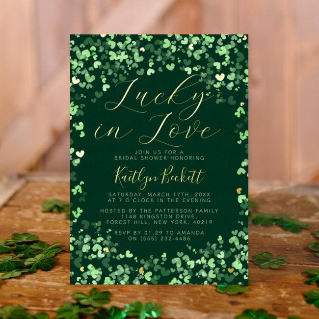 Lucky In Love St. Patrick's Day Baby Shower Real Foil