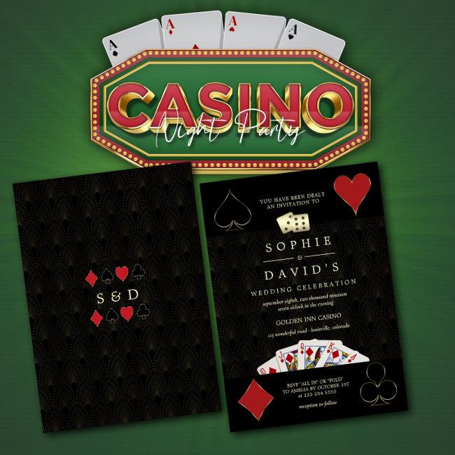 Luxury Casino Vegas Poker Wedding