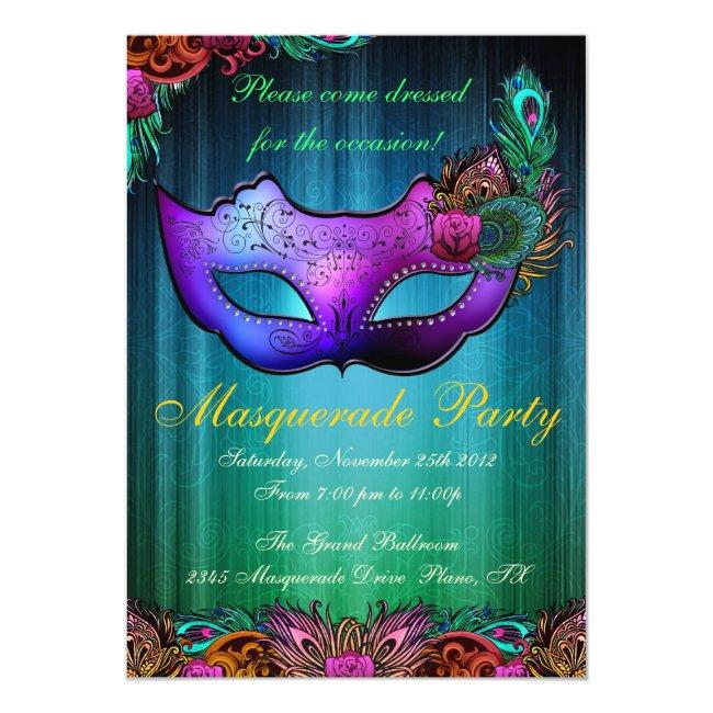 Masquerade Party Celebration Peacock