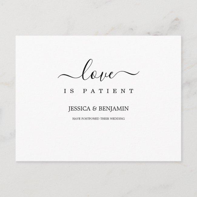 Minimal Love Is Patient Postponed Post