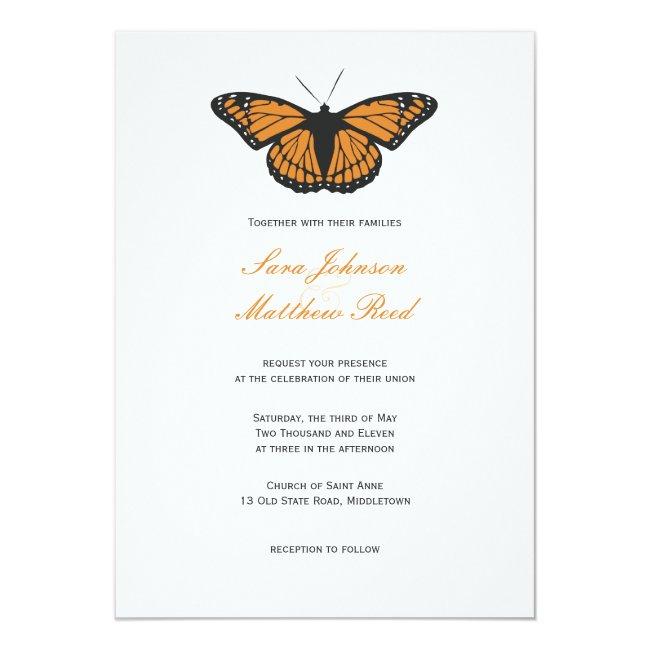 Modern Butterfly Wedding  - Orange