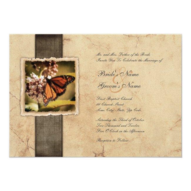 Monarch Butterfly Vintage Wedding