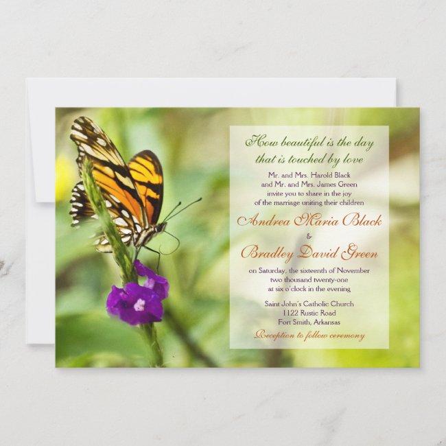 Monarch Butterfly Wedding