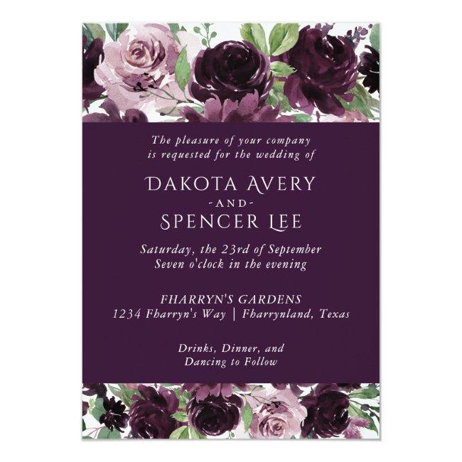 Moody Passion | Dramatic Purple Bouquet Wedding