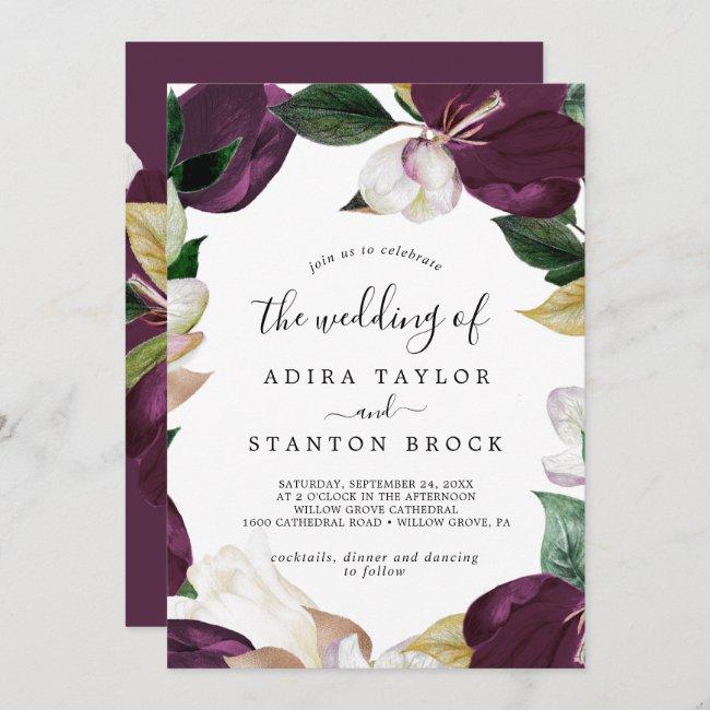 Moody Purple Blooms The Wedding Of