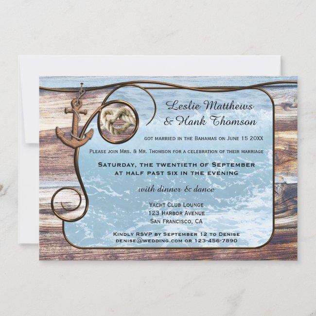 Nautical Anchor Post Or After Wedding