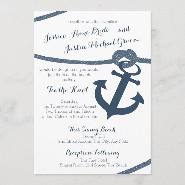 Nautical Rope And Anchor Wedding