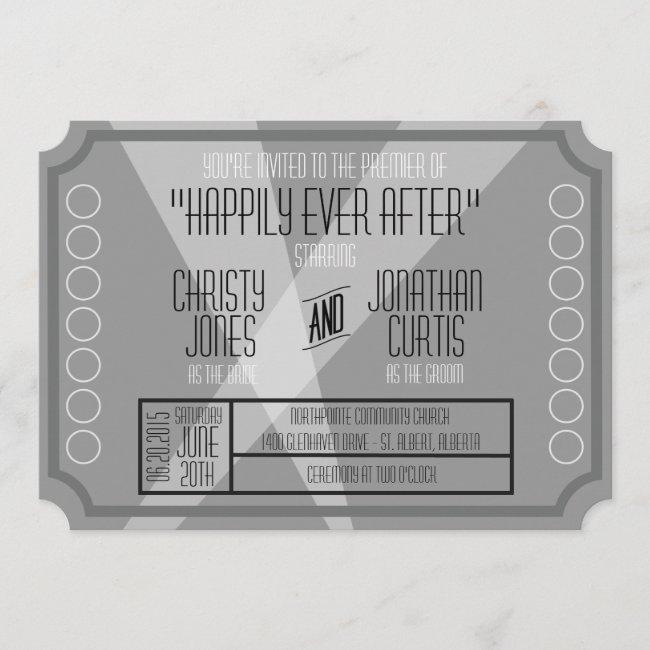 Old Hollywood Ticket Style