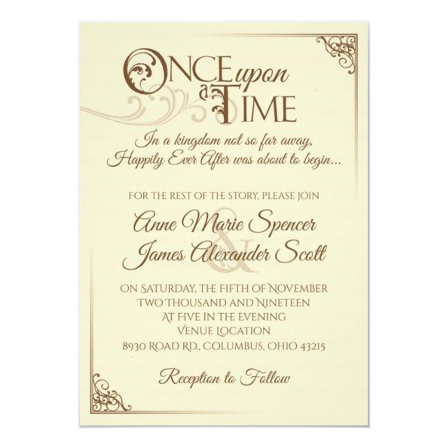 Once Upon A Time Wedding