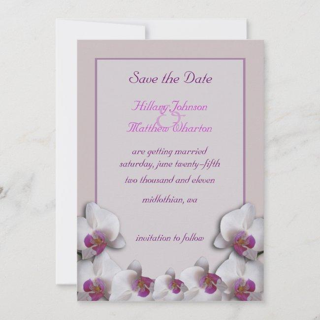 Orchids Save The Date Announcement