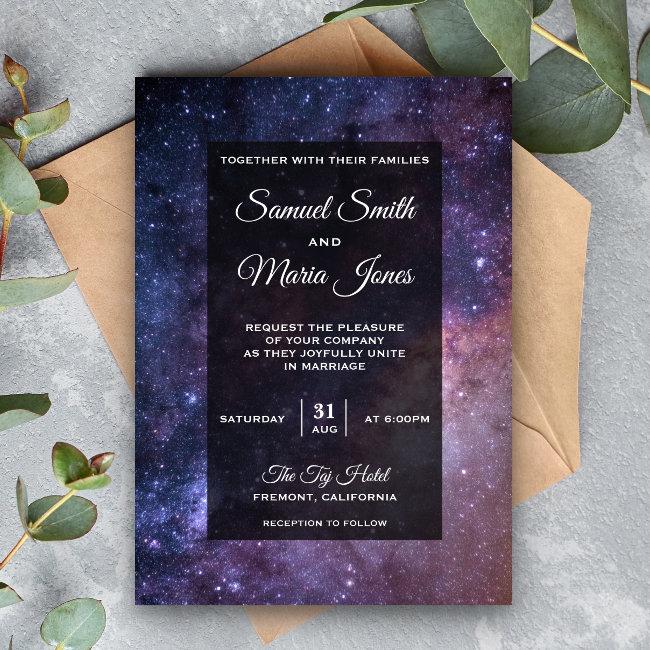 Outer Space Universe Galaxy Wedding