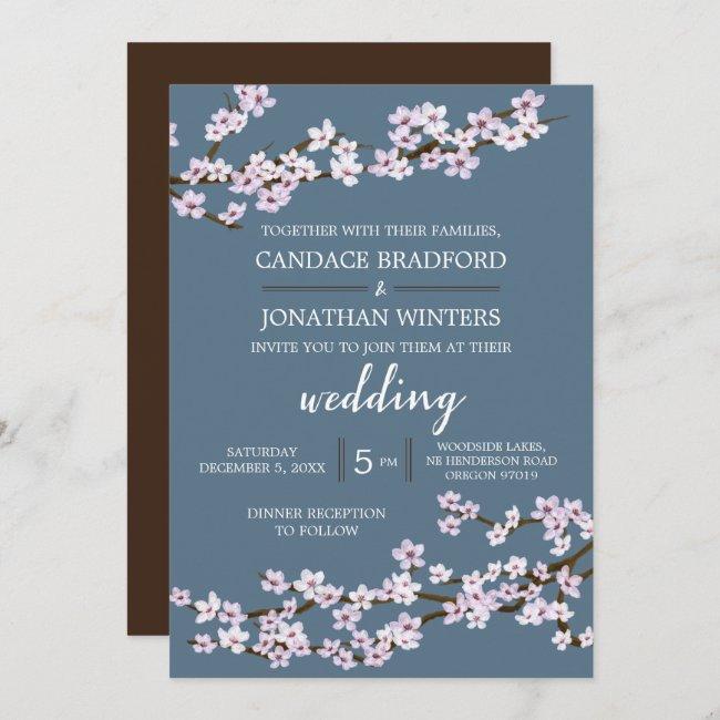 Painted Cherry Blossoms Wedding