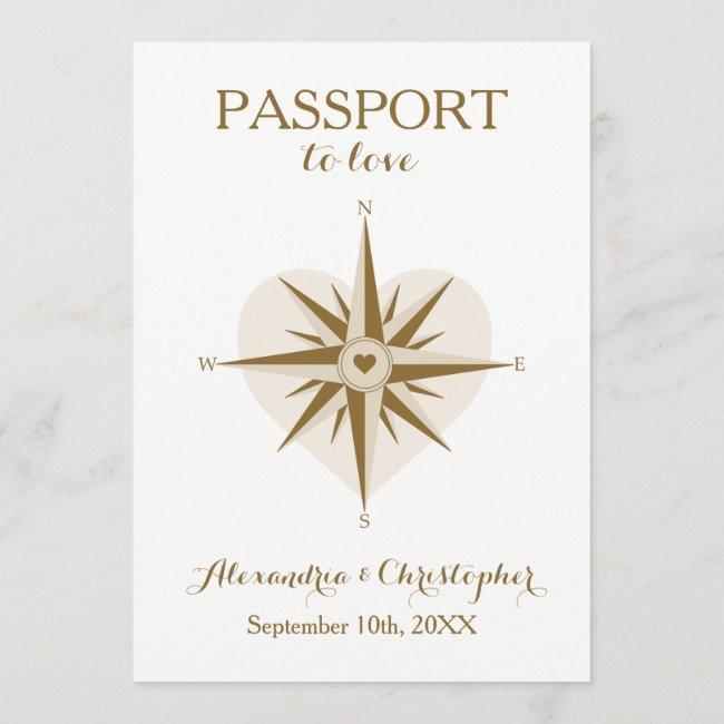 Passport Wedding Invite - Destination Travel Theme