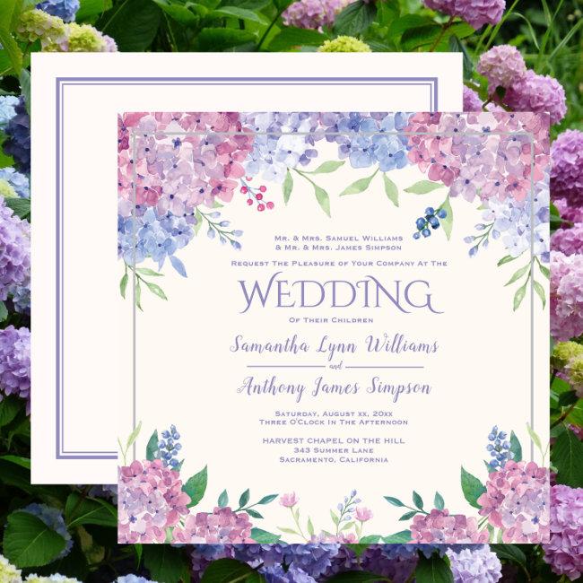 Pastel Hydrangeas - Floral Wedding