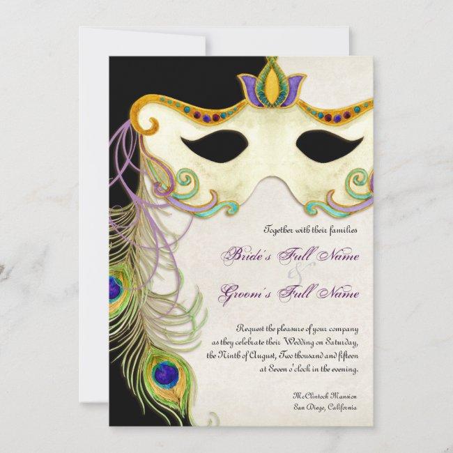 Peacock Masquerade Mask Ball - Wedding