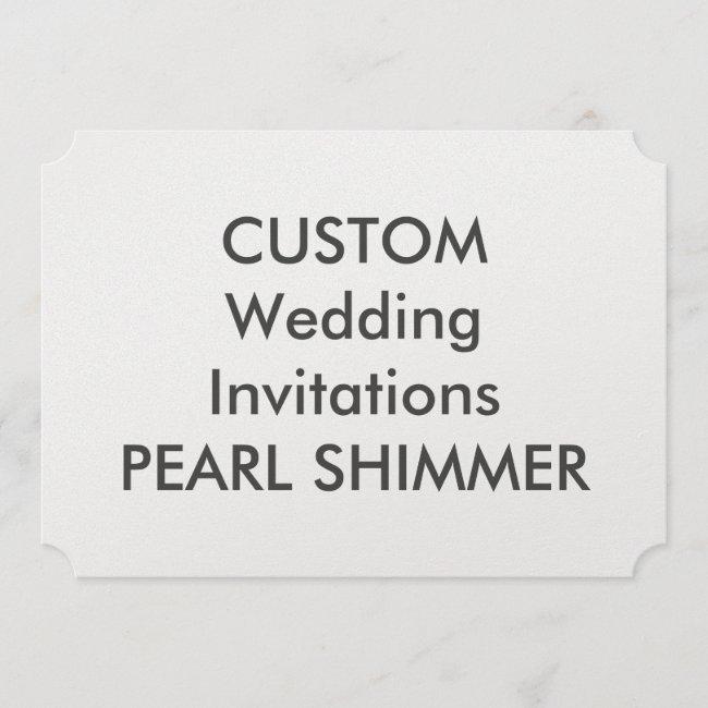 Pearl 7" X 5" Ticket Wedding