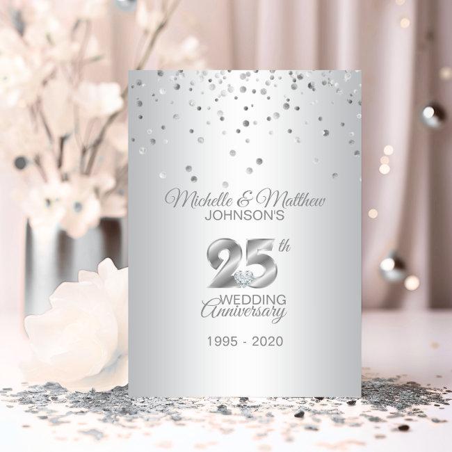 Personalized 25th Silver Wedding Anniversary