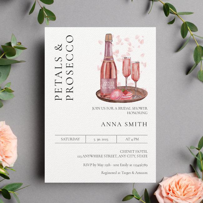 Petals And Prosecco Baby Shower Modern Minimal