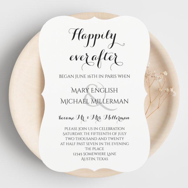 Post Wedding Reception Happily Ever After