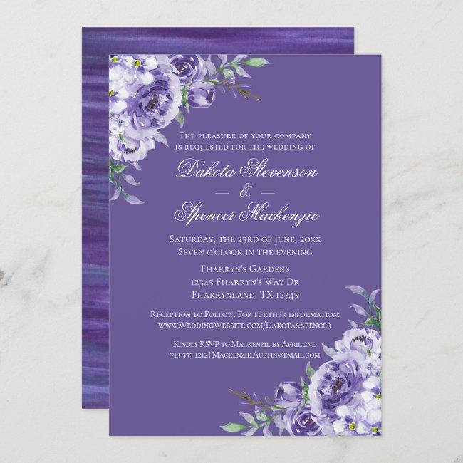 Purple Passion | Violet Lavender Plum Brushstroke