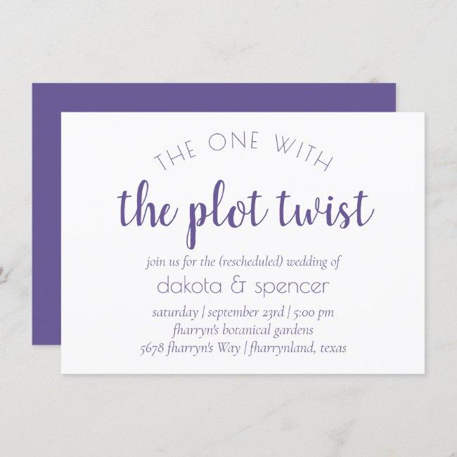 Purple Violet Script | One With Wedding Plot Twist