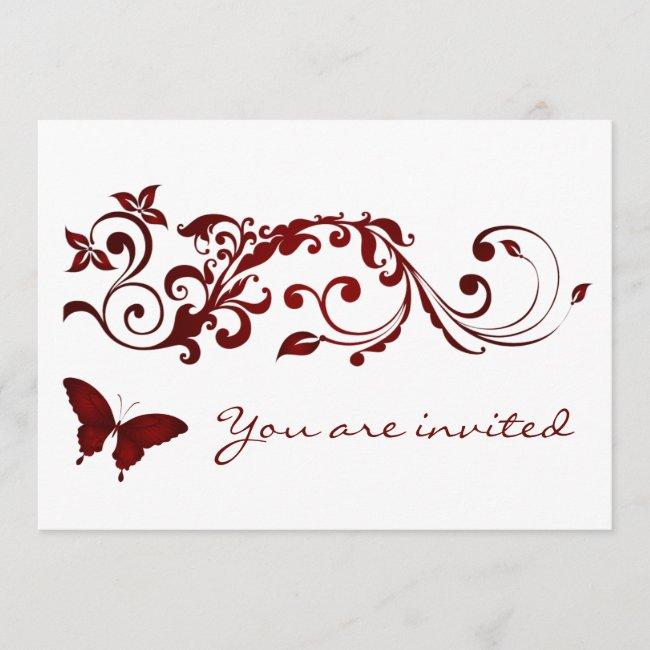 Red Butterfly Wedding