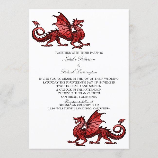 Red Dragon Wedding Invite