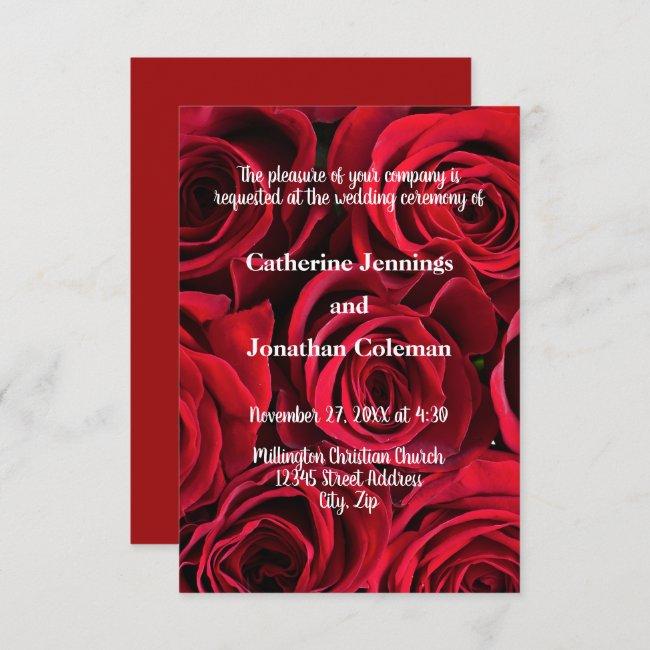 Roses Background - 3x5 Wedding