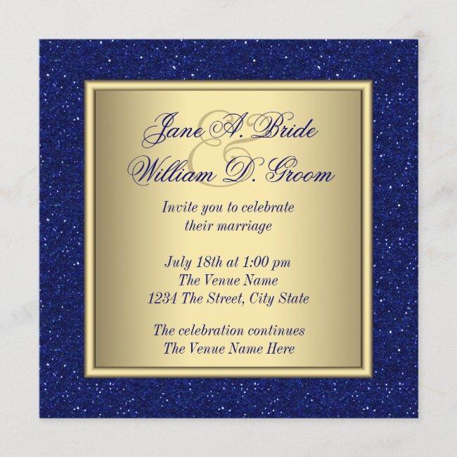 Royal Blue And Gold Wedding