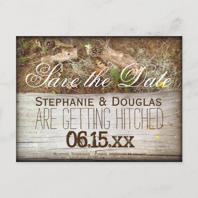 Rustic Camo And Wood Save The Date Post