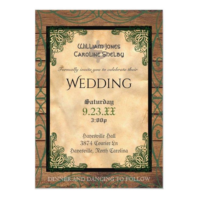 Rustic Celtic Claddagh Wedding
