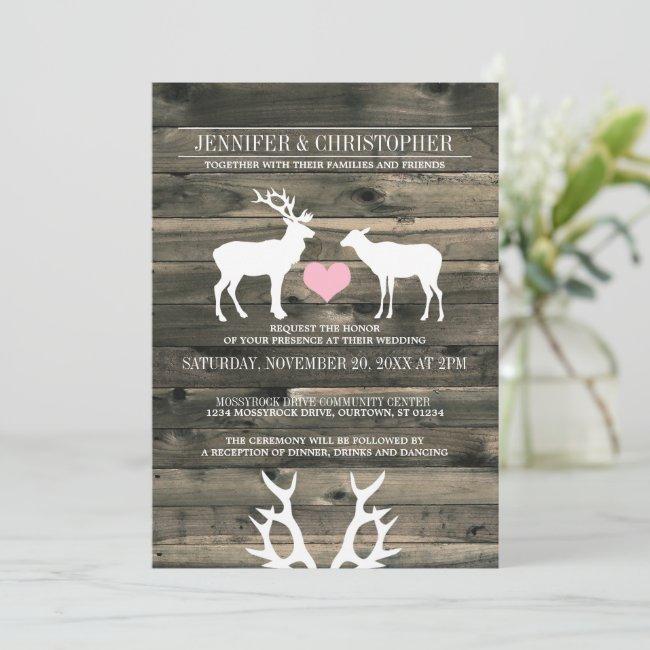 Rustic Country Buck And Doe Wedding