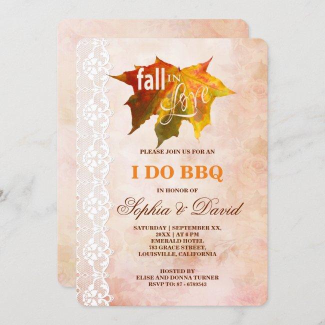 Rustic Fall In Love Lace I Do Bbq