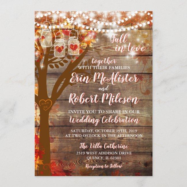 Rustic Fall In Love Oak Tree Wedding
