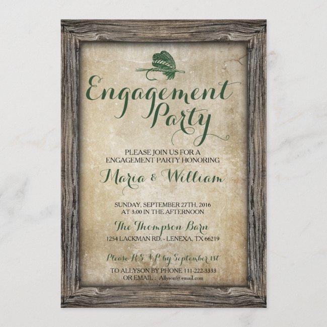 Rustic Fishing Lure Engagement Party